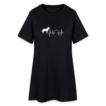 Berger australien T-shirt Cadeau - Robe T-shirt Femme - noir - Devant
