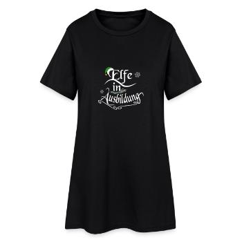 Elfe in Ausbildung - Frauen T-Shirt-Kleid - Schwarz - Vorne