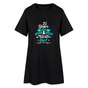 Birthday 15 years · shirt · birthday · funny - Women’s T-Shirt Dress - black - Front