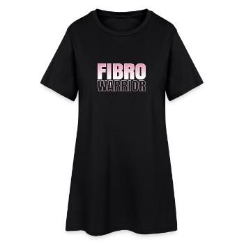 Fibrowarrior. For fighters with fibromyalgia - Women’s T-Shirt Dress - black - Front