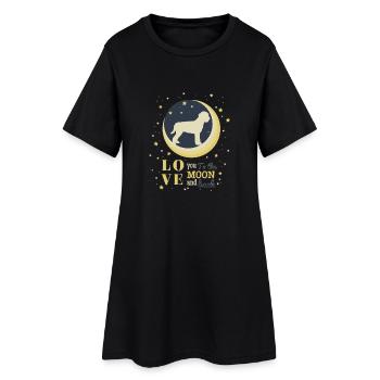 chien chien truffier italien t-shirt cadeau - Robe T-shirt Femme - noir - Devant