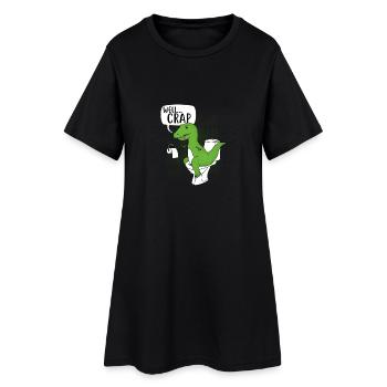 dinosaure drôle / cadeau - Robe T-shirt Femme - noir - Devant