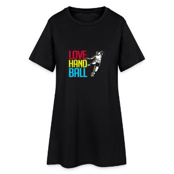 L'AMOUR DE HANDBALL - Robe T-shirt Femme - noir - Devant