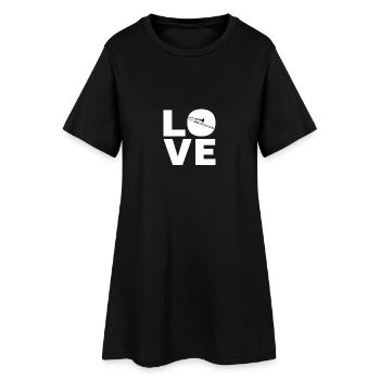 Love - Posaune - Ich liebe Posaune - Frauen T-Shirt-Kleid - Schwarz - Vorne