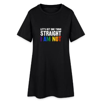 T-shirt LGBT - Robe T-shirt Femme - noir - Devant