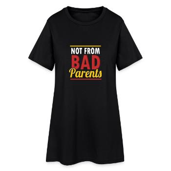 Pas de mauvais parents / Anglais / Cadeau - Robe T-shirt Femme - noir - Devant