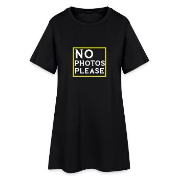 Pas de photo s'il vous plaît - cadeau - drôle - photographie - Robe T-shirt Femme - noir - Devant