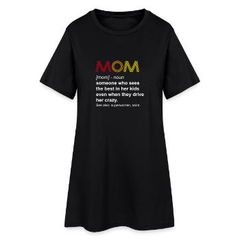 Mère Mama Madre Maman maman drôle de jour de mères GIFT - Robe T-shirt Femme - noir - Devant