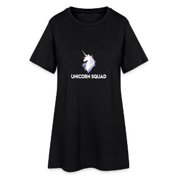 Unicorn Squad | Einhorn, Einhörner - Robe T-shirt Femme - noir - Devant