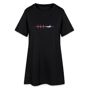 Nageur nageur - Robe T-shirt Femme - noir - Devant