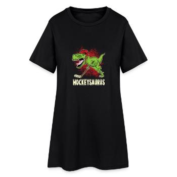 HOCKEYSAURUS / HOCKEY / GIFT - Women’s T-Shirt Dress - black - Front