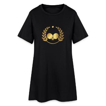 Ping-pong - Tennis de table - Tennis de table - Cadeau - Robe T-shirt Femme - noir - Devant