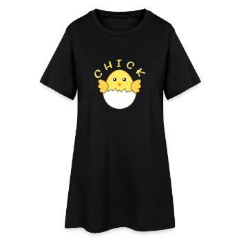 Easter - Easter Egg - Chicks Chicks - Sweet - Gifts - Women’s T-Shirt Dress - black - Front