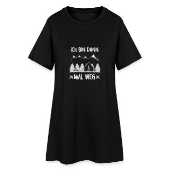 Je suis hors / cadeau / Voyage - Robe T-shirt Femme - noir - Devant