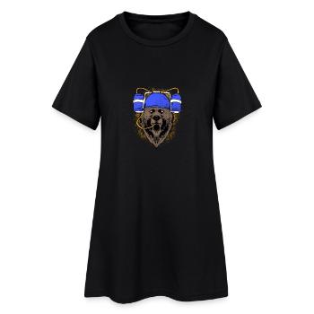 boissons ours bière / cadeaux - Robe T-shirt Femme - noir - Devant