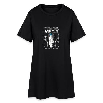 Gin Geschenk Gin Tonic - Frauen T-Shirt-Kleid - Schwarz - Vorne