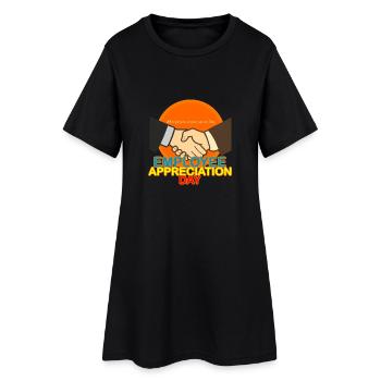 Wertschätzungtag der Mitarbeiter - Frauen T-Shirt-Kleid - Schwarz - Vorne