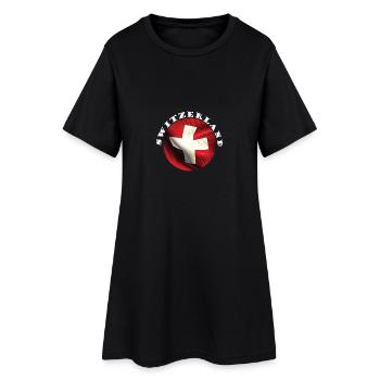 Switzerland Switzerland flag - Women’s T-Shirt Dress - black - Front