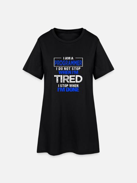 Progammierer Geschenk Programmiererin Developer - Frauen T-Shirt-Kleid - Schwarz