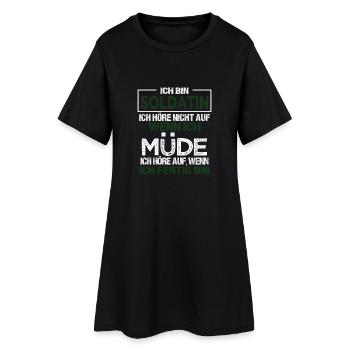 Ich bin Soldatin Geschenk Militär Einsatz Sprüche - Frauen T-Shirt-Kleid - Schwarz - Vorne