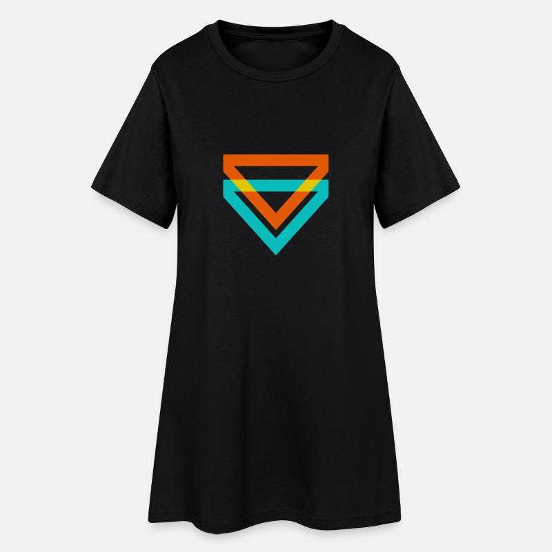 Triangle Triangles sont une sorte d'illusion - Robe T-shirt Femme - noir