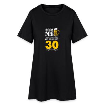 30ème anniversaire cadeau de bière - Robe T-shirt Femme - noir - Devant