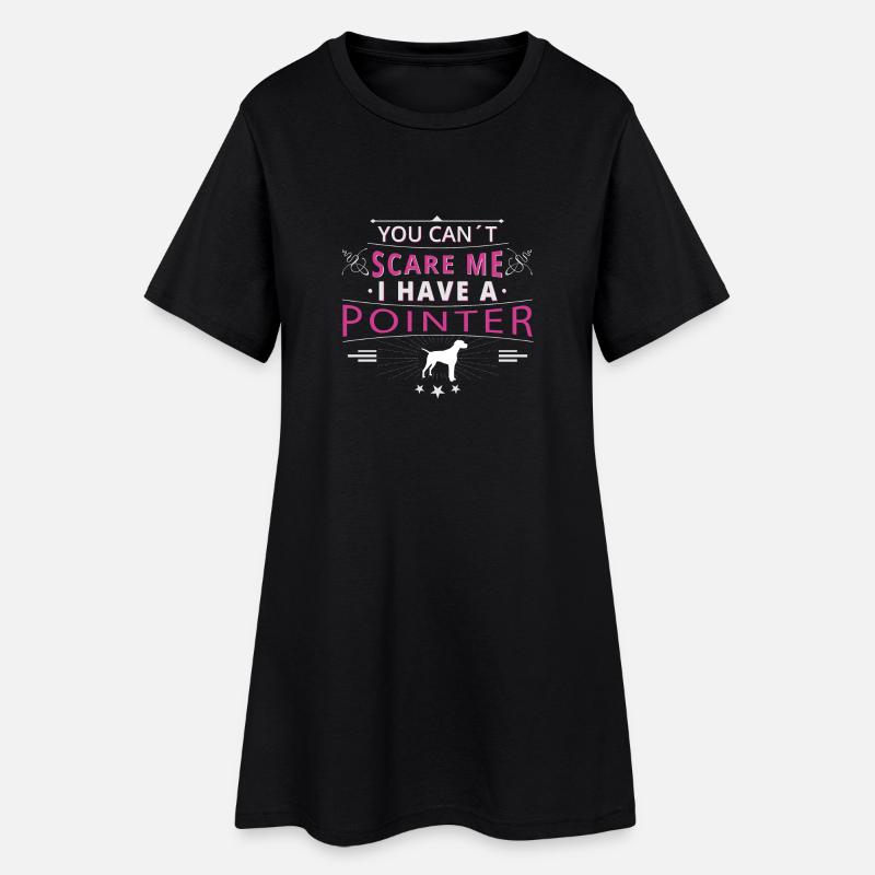 Pointer anglais Pointer peur - Robe T-shirt Femme - noir