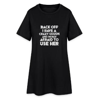 Cousin cadeau cousin - Robe T-shirt Femme - noir - Devant
