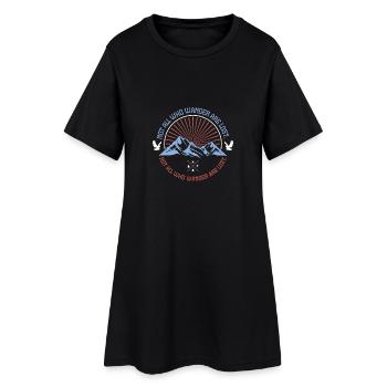 Randonnées shirt voyageur voyage de cadeau - Robe T-shirt Femme - noir - Devant