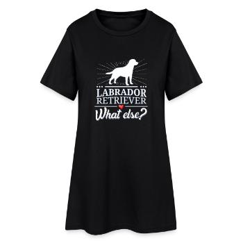 Labrador Retriever quoi d'autre? - Robe T-shirt Femme - noir - Devant