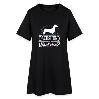 Teckel quoi d'autre? teckel - Robe T-shirt Femme - noir - Devant