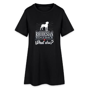 Rhodesian Ridgeback quoi d'autre? - Robe T-shirt Femme - noir - Devant