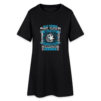 Wassermann Sternzeichen Geburtstag Geschenk - Frauen T-Shirt-Kleid - Schwarz - Vorne