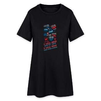 Cadeaux pour les amoureux du livre Chemise Drôle homme femme - Robe T-shirt Femme - noir - Devant
