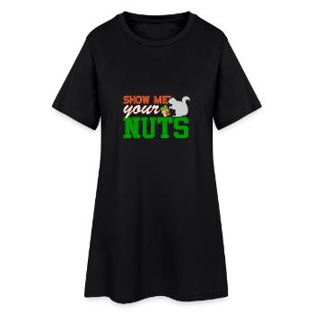 Montre-moi tes écureuils - Robe T-shirt Femme - noir - Devant