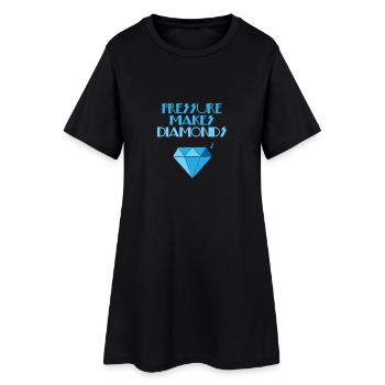 Diamants - Diamants - Diamant - Imprimer - Robe T-shirt Femme - noir - Devant