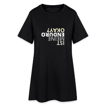 Enduro Geschenk für Enduro Freunde - Frauen T-Shirt-Kleid - Schwarz - Vorne