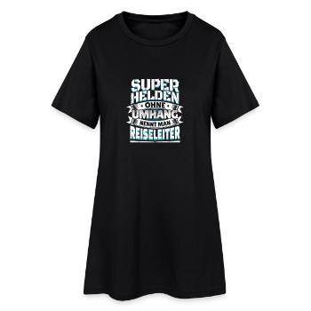 Superheld lustig Spruch Held Reiseleiter Geschenk - Frauen T-Shirt-Kleid - Schwarz - Vorne