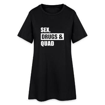 Sex Drugs Quad - Robe T-shirt Femme - noir - Devant