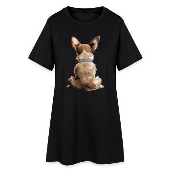 Chihuahua - Robe T-shirt Femme - noir - Devant