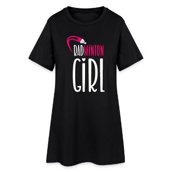 Badminton Girl - Women’s T-Shirt Dress - black - Front