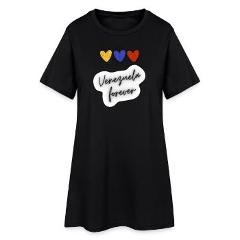 Venezuela pour toujours - Robe T-shirt Femme - noir - Devant