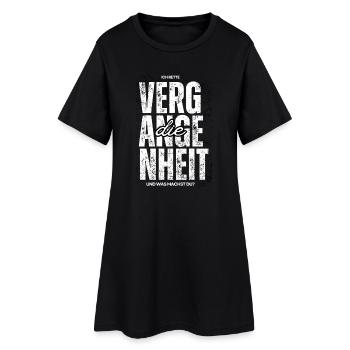 Ich rette die Vergangenheit - Frauen T-Shirt-Kleid - Schwarz - Vorne