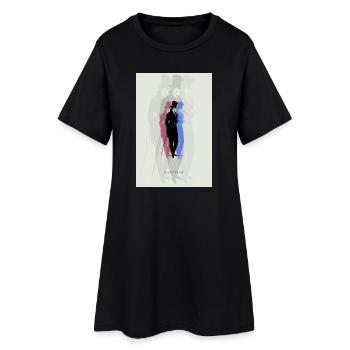 DANDYISM - Dandiy Hoch 3 - Vintage Style - Frauen T-Shirt-Kleid - Schwarz - Vorne