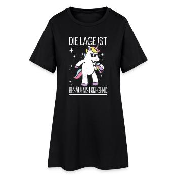 Funny Sayings Fun Outfits Irony Sarcasm - Women’s T-Shirt Dress - black - Front