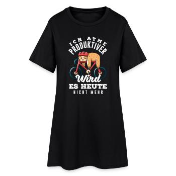 Je respire – il n’y a pas plus de productivité aujourd’hui - Robe T-shirt Femme - noir - Devant