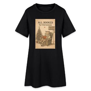 Tous réservés pour Noël Cat - Robe T-shirt Femme - noir - Devant