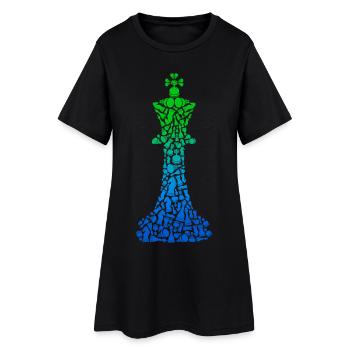 Pièces d’échecs Jeu d’échecs Joueur d’échecs Échecs - Robe T-shirt Femme - noir - Devant