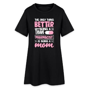 Apotheker Pharmazeutisch-technischer - Frauen T-Shirt-Kleid - Schwarz - Vorne