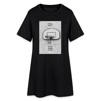 Falling Down Is Not Always Losing – Poster - Frauen T-Shirt-Kleid - Schwarz - Vorne